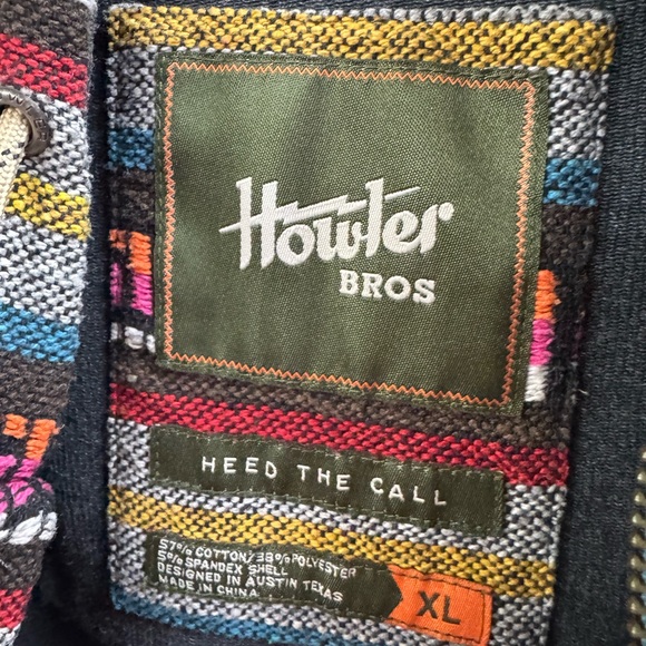 Howler Brothers Multicolor Pattern Zip-Up Sweater - Picture 3 of 8